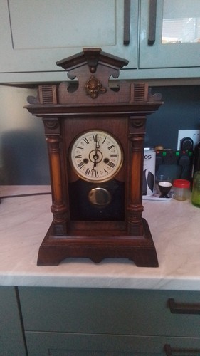 Antique junghans mantel clock - mantel,