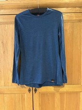IsoBaa Superfine Merino Long Sleeved Top Teal Colour Labelled XL
