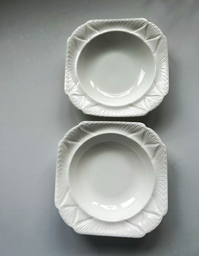 Vintage shelley white square - vintage,