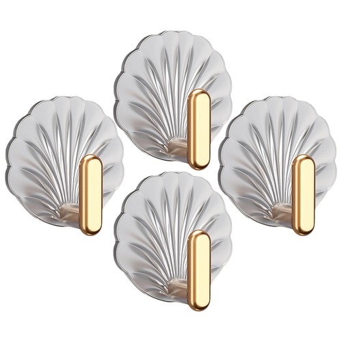 4pcs transparent shell wall - transparent, ps