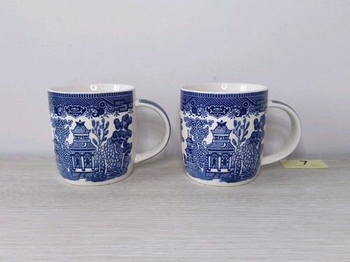 Vintage blue white willow - blue,