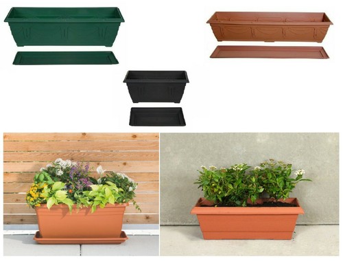 Plastic planter plant flower - plastic,