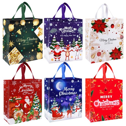 Large christmas tote bags with - large,