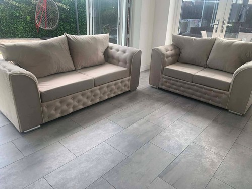 Luxury buttoned sofa - buttoned, 3