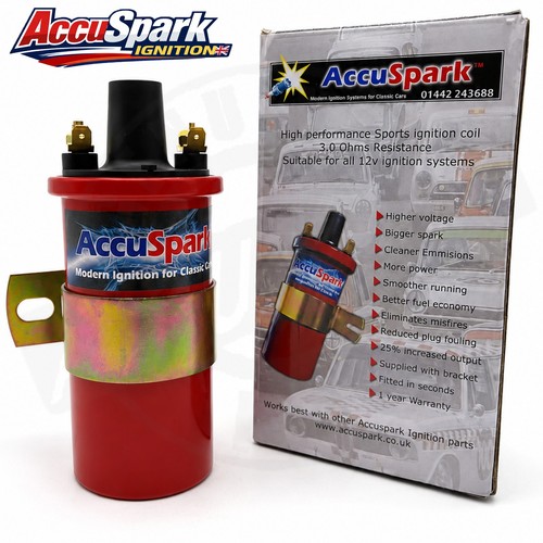 Accuspark red 12v sports high - red,