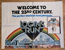 1976 LOGAN’S RUN Original POSTER Michael York Jenny Agutter Farrah Fawcett & DVD