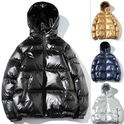 Men hooded shiny cotton - men's,