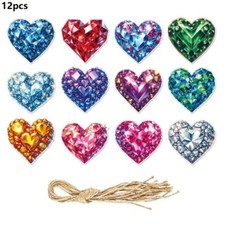 12 Sparkling Love Heart