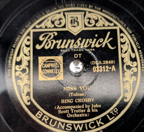 Bing crosby miss you - crosby,