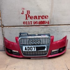 AUDI A4 8E B7 SALOON 2004-2008 RED FRONT BUMPER
