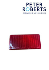 Rectangular red rear reflector