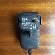 9V 1A 3 Pin Ktec AC Adapter Power Supply 5.55mm Jack KSAD0900150W1UK , FREE P&P 