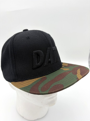 Data camo flat brim snap - snap, back