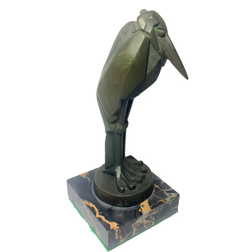 Art deco marabou heron mascot - art,