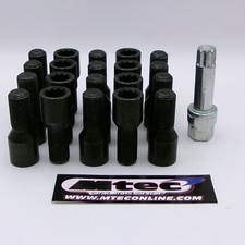 20x Tuner Black Wheel Bolt BMW 12x1.5 E Series Cars 
