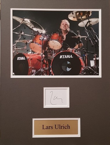 Lars ulrich signed - ulrich, 16x12