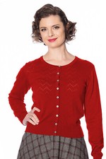 Womens Red Retro Vintage