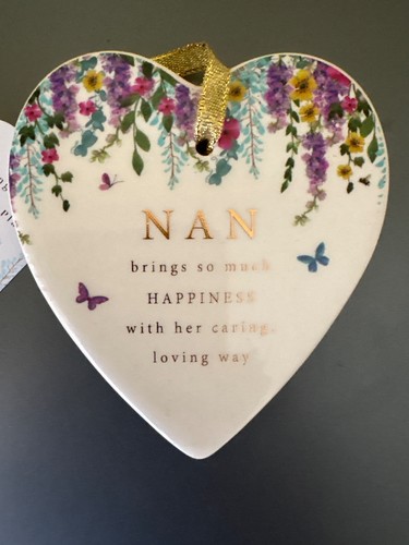 Nan heart shaped - heart, ceramic