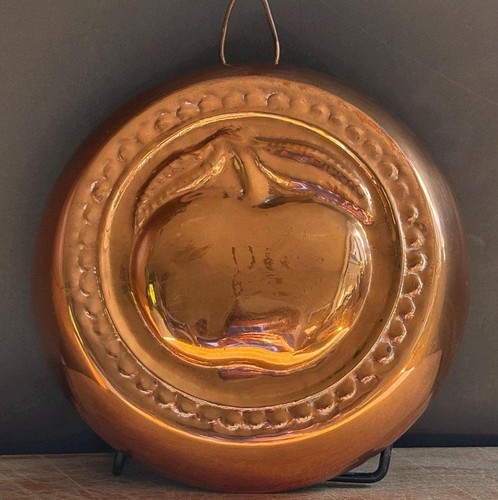 Antique copper apple - antique, mold
