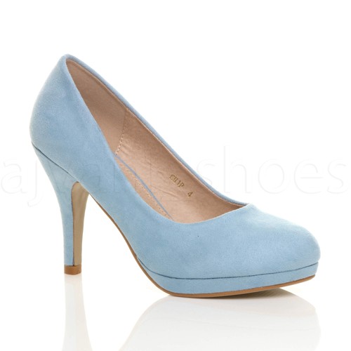 Womens ladies mid high heel - womens,