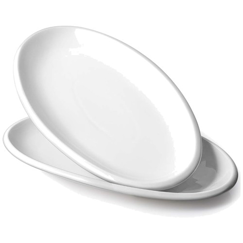 Large white serving trays - white, for
