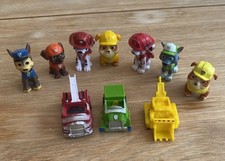 PAW PATROL 7 MINI FIGURES & 3 VEHICLES Ideal cake toppers