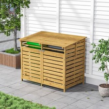 Double Wheelie Bin Storage Box
