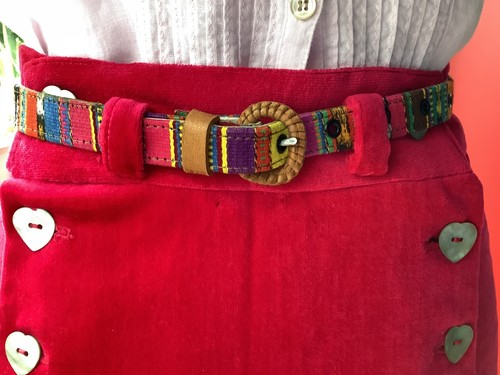 Leather textile belt south - textile,