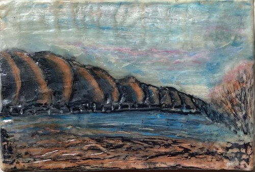 Original encaustic painting - original,
