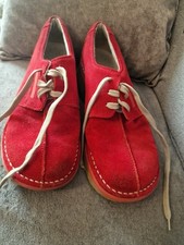 POD Womens Red Suede Brogues (41)
