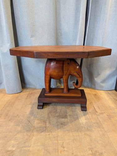 Vintage carved elephant - elephant, coffee
