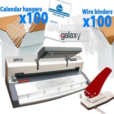 Galaxy G60 Calendar Making Pack / Kit Wire Binding, Binder, Punch, Hanger, Hooks