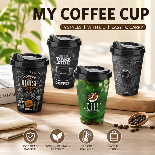 4pcs reusable coffee cups - reusable,