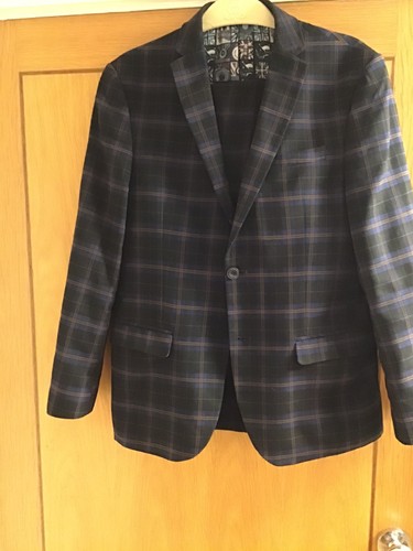 Ben sherman mans check suit - mans,