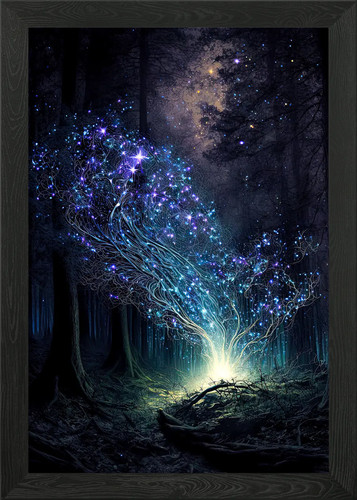 Forest spirit framed - spirit, wall