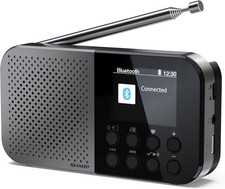 SHARP OSAKA DR-P520(GY) Portable Digital Radio – DAB+, DAB, FM Radio with BestTu