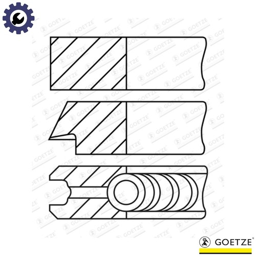 Piston ring kit - piston,