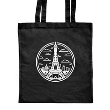 'Eiffel Tower in Circle Frame'