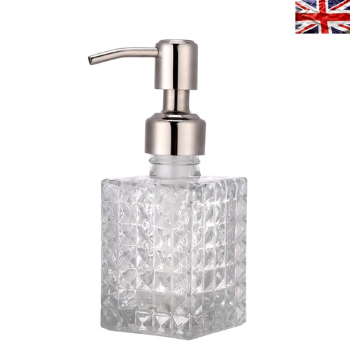 Glass soap dispenser with - soap,