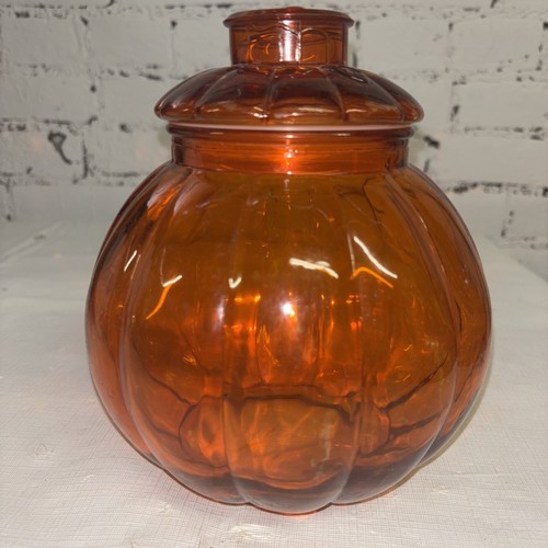 Vtg pumpkin jar with - jar,