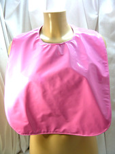 sissy adult baby  pvc PINK bib
