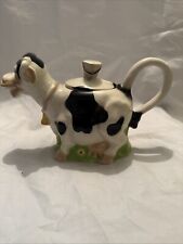 Wood Potters Of Burslem Laughing Cow pre loved Creamer black white Pot