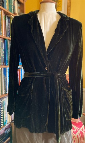 Vintage ghost green velvet - vintage,