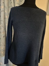 Poetry dark blue Jumper, 100% Cotton Size 8-12 excellent condition 