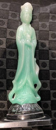 Vintage oriental wax deity - oriental,