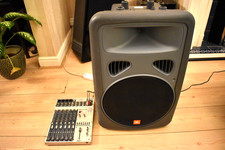 JBL EON 15P Active Speaker & Sound Lab G727 Mixer