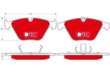 Brake pads GDB1498DTE TRW for