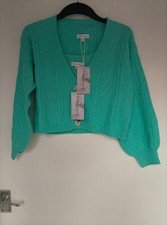 Warehouse Turquoise Cable Knit