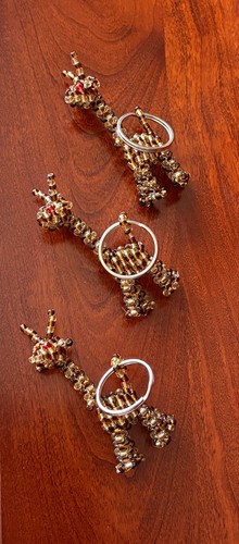 Giraffe keychain detailed - keychain,