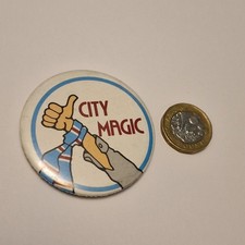 Man City Vintage Tin Badge